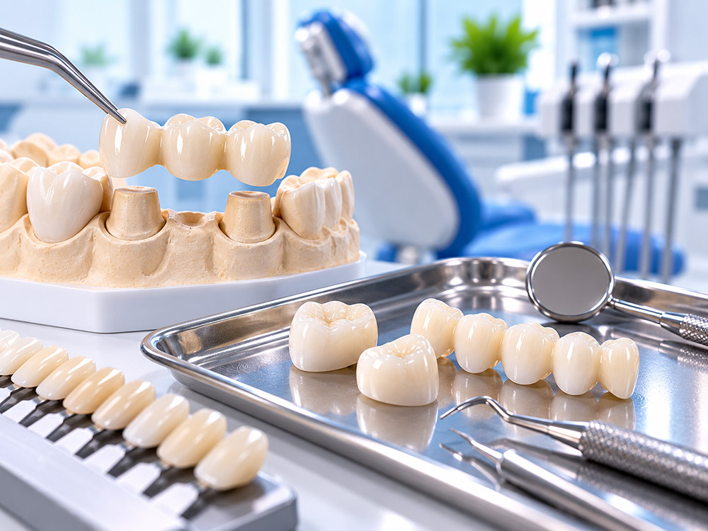 Crowns and Bridges at Happy Smile Dental Clinic, New Muwailah, Sharjah