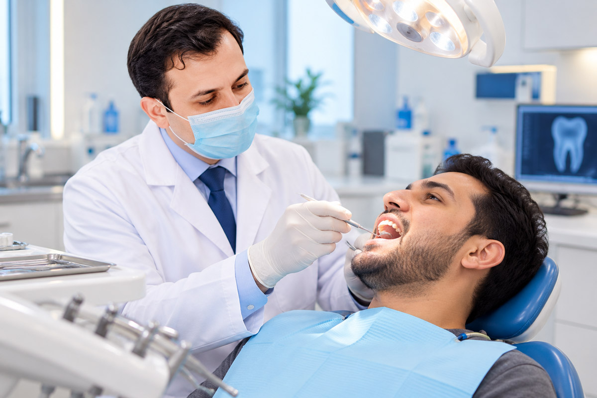 Dental check-up at Happy Smile Dental Clinic, Sharjah